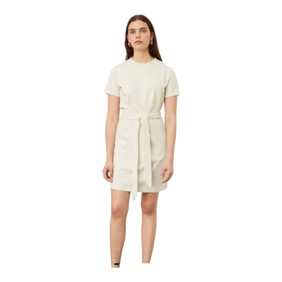 Vince Peruvian Cotton Front Tie Waist T-Shirt Dress Style # V819083502 Small - Picture 14 of 15